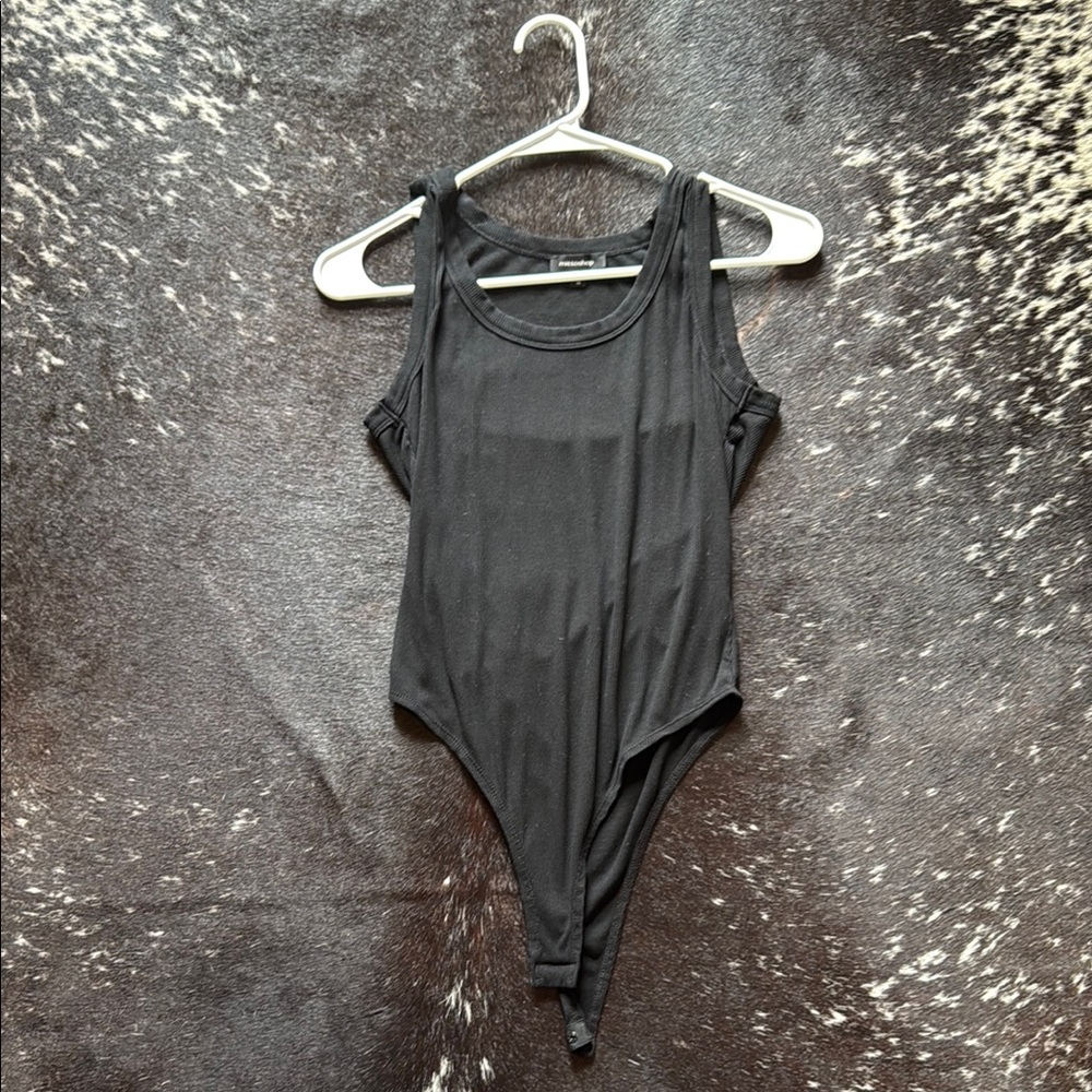 Black Sleeveless Bodysuit